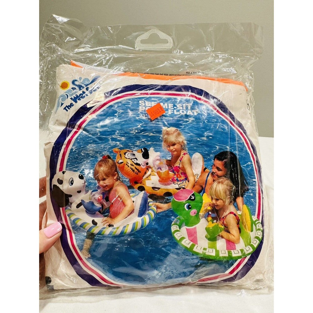 Vintage Sealed 1994 Inflatable Pool Rider The Wet Set Style 59570 Tiger Floatie